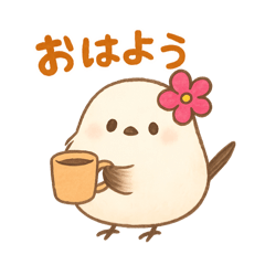 Long-tailed Tit cute healing sticker