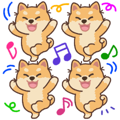 Cute Shiba Inu 'Malang' Big Sticker KOR.