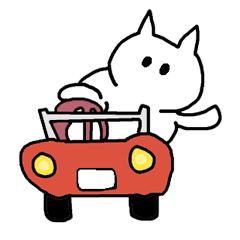 ねことくるま 猫と車 日常でつかえるネコ