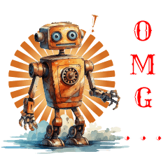 Vintage Bots with Big Feelings