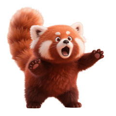 super-cute red panda