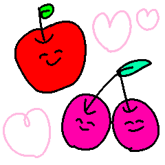 Fruit cute sticker