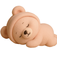 หมีส้มน่ารัก