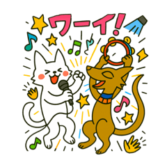 ぬびおとメヒィ大騒ぎスタンプ