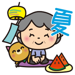 Grandma & Puppy! Summer holidays_JP