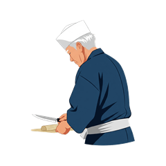 弟子に言われたいスタンプ　～板前Ver