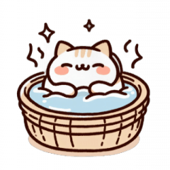 Bath Cat Loosen Up,