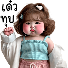 ตุ้ยนุ้ยน่ารักพาสเทล3บิ๊กสติกเกอร์