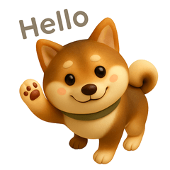 3D Shiba Dog - Daily English Reactions