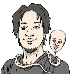 ひろゆきと人面蛇