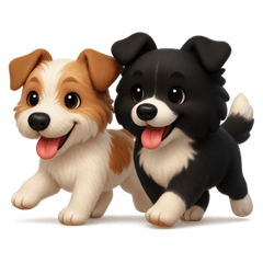 Jack Russell Terrier and Border Collie