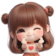 可愛的夏日甜心女孩