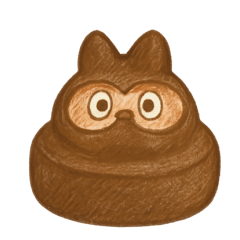 Tanuki Cake Stickers Retro and Chill