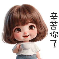 (⁎⁍̴̛ᴗ⁍̴̛⁎) 鮑伯頭小女孩辛苦你了