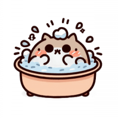 Bath Cat So Nervous,