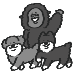 シュナウザー with Gorilla