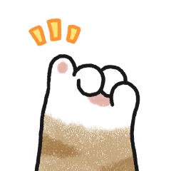 貓咪的胖手手很有戲 (橘貓)無字