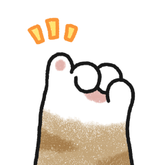 貓咪的胖手手很有戲 (橘貓)無字