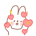 Cotton Candy Rabbit: Animated Stickers
