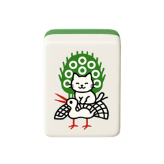 Cat's mahjong tiles