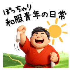 Daily Life of a Chubby Kimono Boy