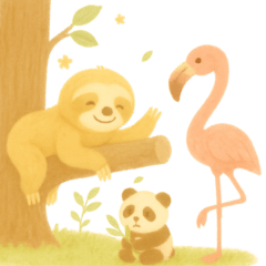 ナマケモノのスタンプ1