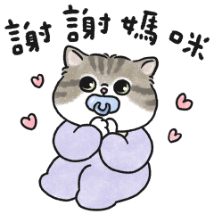 豬咪胖吉要找媽媽(虎斑貓)