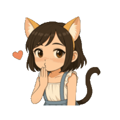 Cat Ear Girl: Cool and Shy