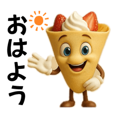 クレープくん クレープくん - LINE スタンプ | LINE STORE