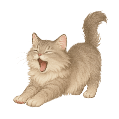 Simple Siberian cat stickers