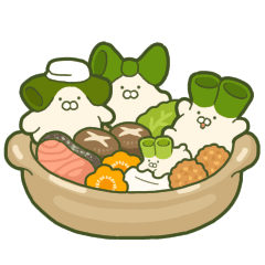 Japanese leek rabbit -family-(thai)