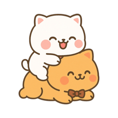 モチ×マルー ハグして甘えてちゅー♡