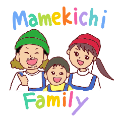 Mamekichi Family Stickers (LOVE)