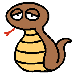 気だるげなツチノコ