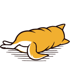 人間味あふれる柴犬スタンプ