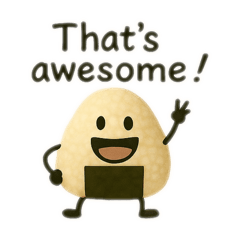 Onigiri-san Stamps for Daily use.