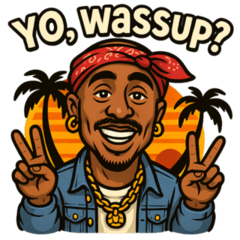 90s Hip-Hop Vibes: Gangsta Rap Stickers