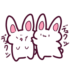 ほんわかうさぎさんスタンプ