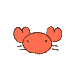 ゆるいカニスタンプ