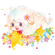 Stars Sheep Sticker