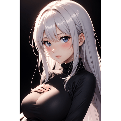黒いパジャマの女の子の写真
