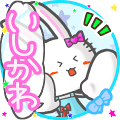 Rabbit's name sticker m027