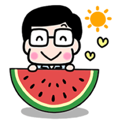 cute dad summer sticker 4