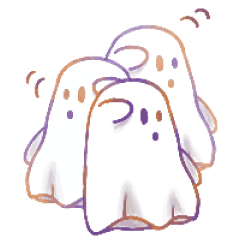 感情豊かなふわふわおばけちゃん