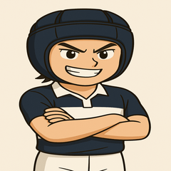 Rugby Boy Energetic Sports Stickers