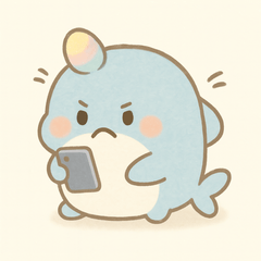 Fluffy Dolphin Cute & Funny Stickers