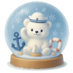 ひんやり♡夏のスノードーム