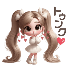 ずっと使える！ ツインテールの女の子♡
