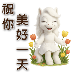 ❤️可愛白馬❤️實用問候