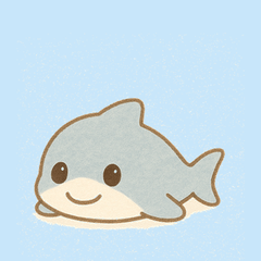Fluffy Dolphin  Soft & Chill Stickers